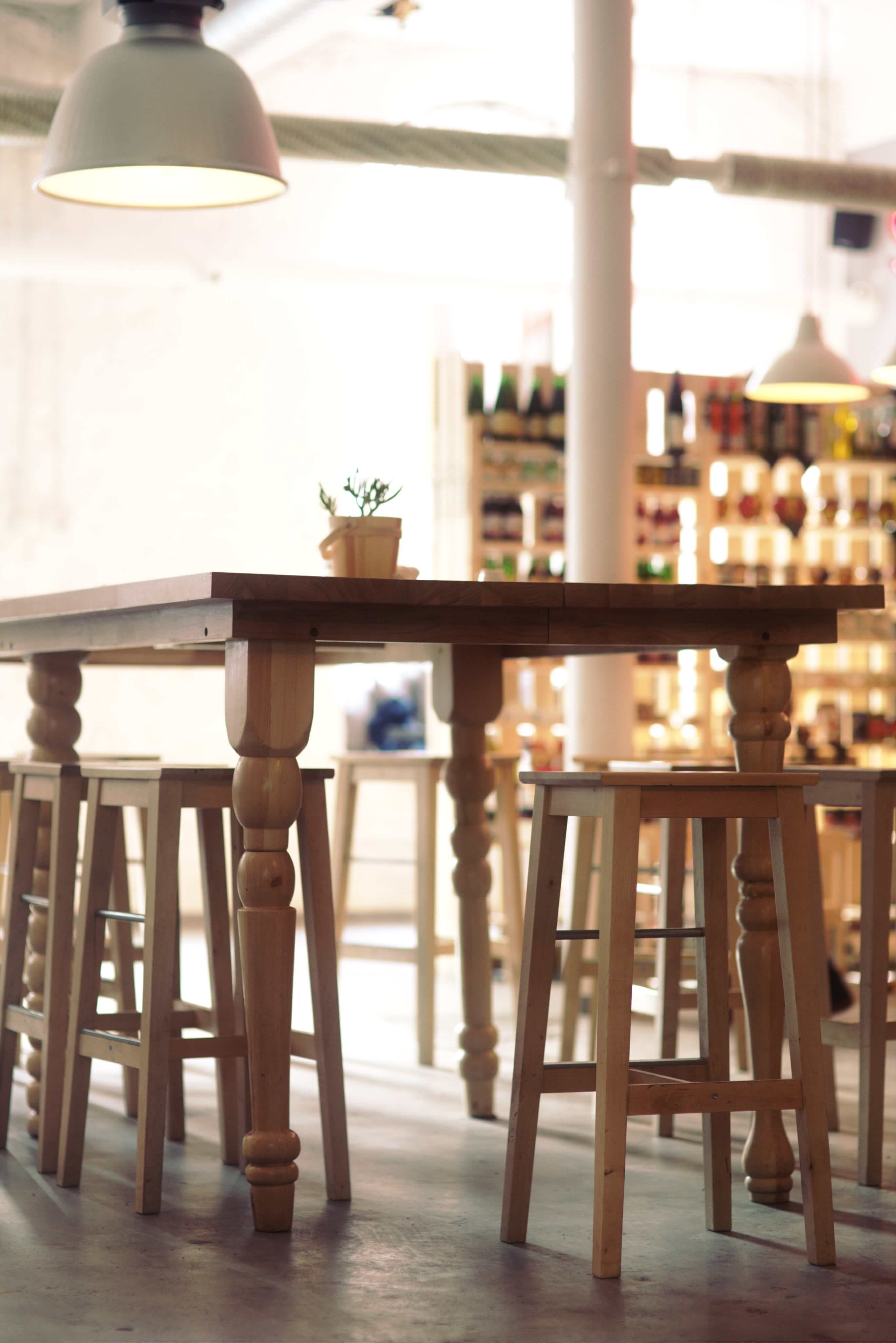 Home Image Table Wood Chair Stool Interior Restaurant